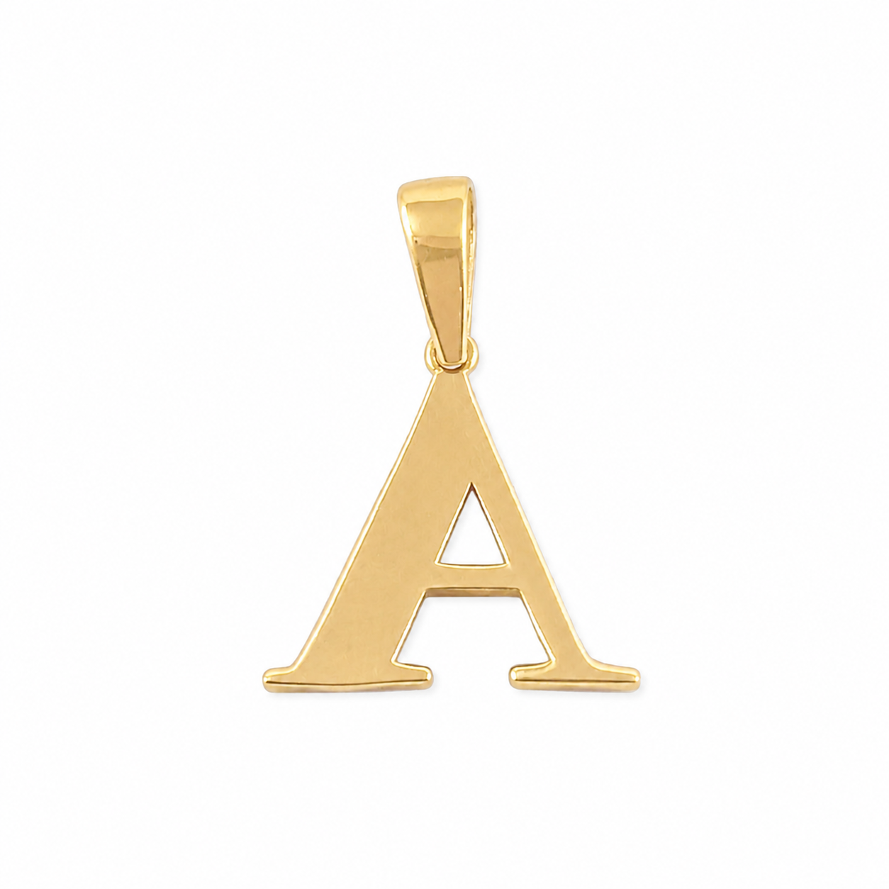 LETTER A PENDANT / 1.15 gr / 2 cm / 18K ITALIAN GOLD