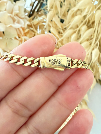 Monaco Chain / 13.98gr / 40 cm / 5 mm / 18K Italian Gold