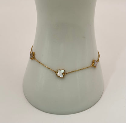 CLOVER AND BUTTERFLY BRACELET