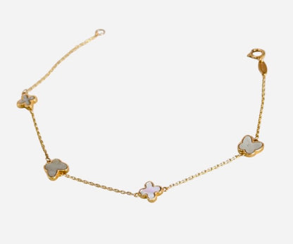 CLOVER AND BUTTERFLY BRACELET