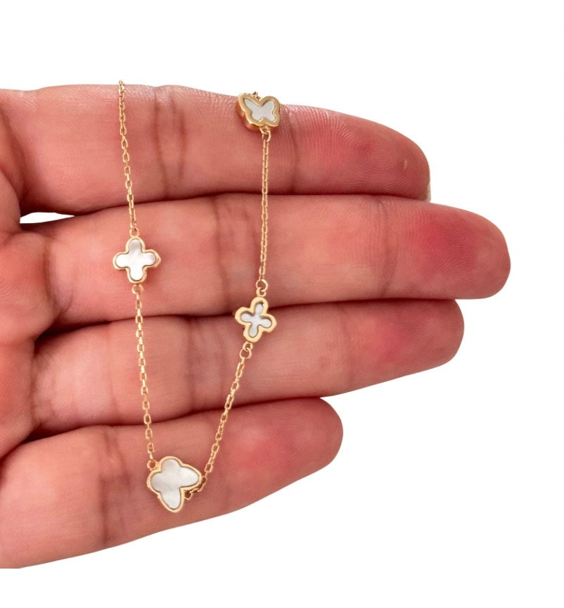 CLOVER AND BUTTERFLY BRACELET