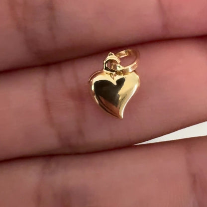 Heart Pendant / 0.6gr / 1.5cm / 18K Italian Gold