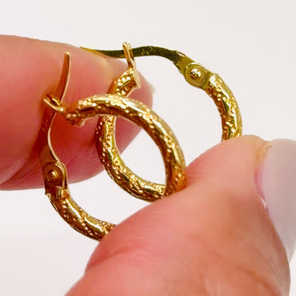 ROPE HOOP EARRINGS