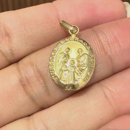 Colgante Sagrada Familia / 0.72 gr / 2.5 cm / Oro 18K