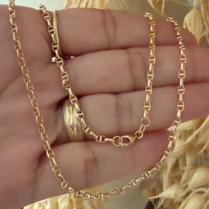 Mariner Chain / 3.74g/ 45cm/ 3mm/ 18K Italian Gold
