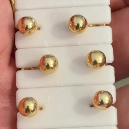 STUD EARRINGS / NO. 4/ 4MM / 18K GOLD