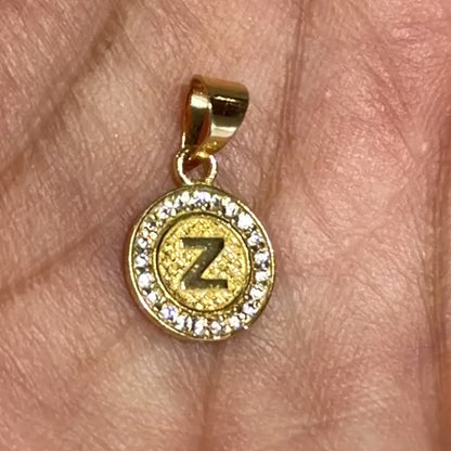Letter Z Pendant / 0.8 gr / 1.6 cm / 18K Gold