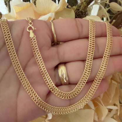 Sedusa Chain/ 7.36g/ 60cm/ 5mm/ 18K Italian Gold