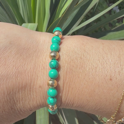 PULSERA ELÁSTICA TURQUESA