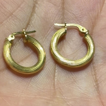 Emma Earrings / 1.85gr / 2 cm / 18k Italian Gold