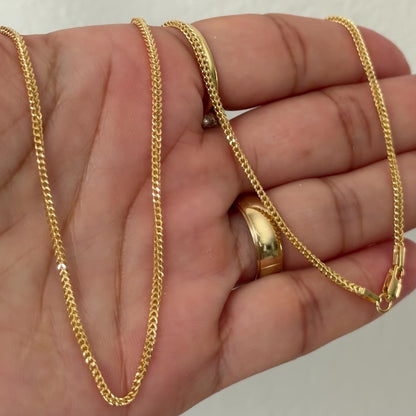 Franco Chain 4.5g/ 60cm/ 2mm/ 18K Italian Gold