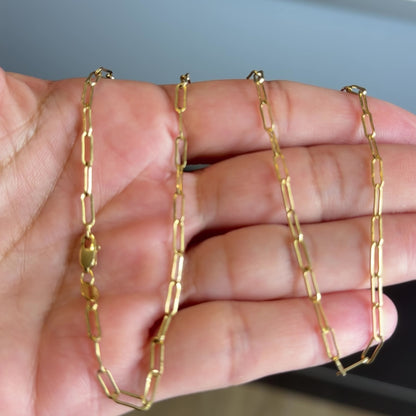 CLIP CHAIN / 2.44g/ 45cm/ 3mm/ 18k ITALIAN GOLD