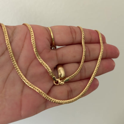 Serpiente Chain 6.44/ gr/ 45cm/ 3mm/ 18K Italian Gold