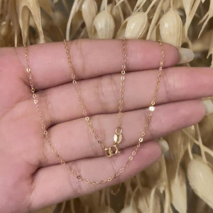Forzatina Chain / 1.25 gr / 50 cm / 1.3 mm / 18K Italian Gold