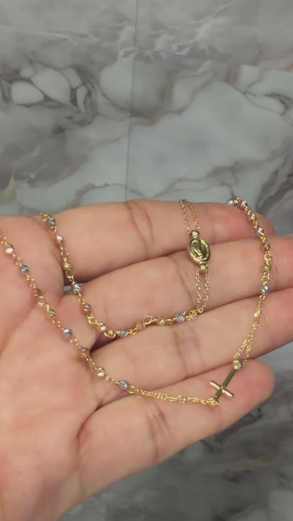 THREE GOLD ROSARY