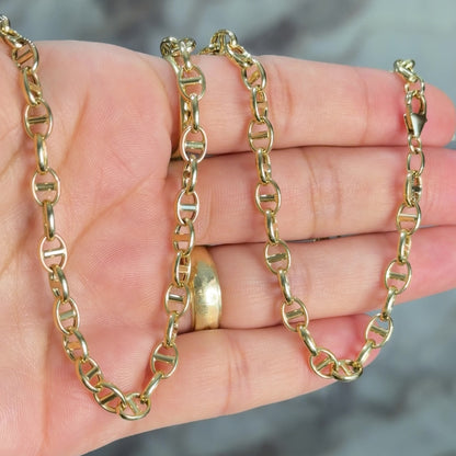 CADENA MARINER / 15.6g / 60cm/ 5mm/ ORO ITALIANO de 18k