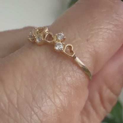 MULTI HEART  RING