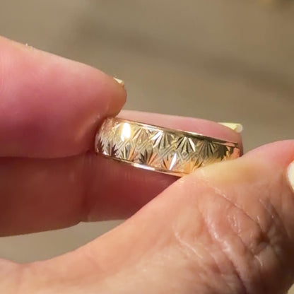 Wedding Ring / 1.96 gr / Size 8 / 6 mm / 18K Italian Gold