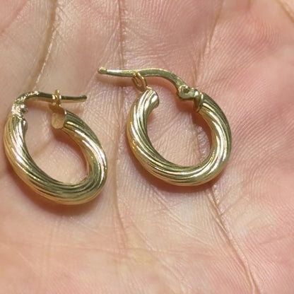 Nico Earrings / 1.44 gr / 1.7 cm / 18k Italian Gold