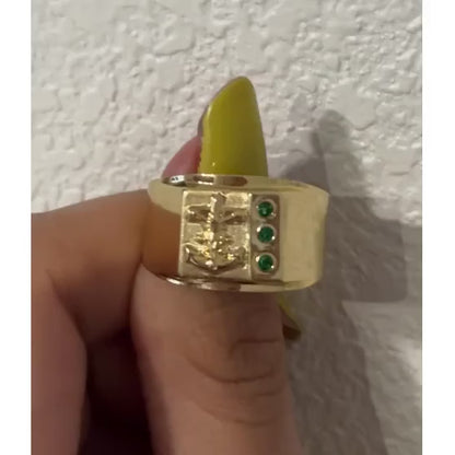 Anchor Ring / 3.38 gr / Size 11 / 7 mm / 18K Gold