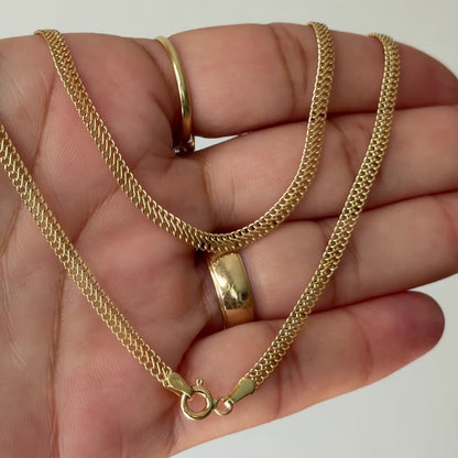 Sedusa Chain 2.7/ gr/ 46cm/ 3 mm/ 18K Italian Gold