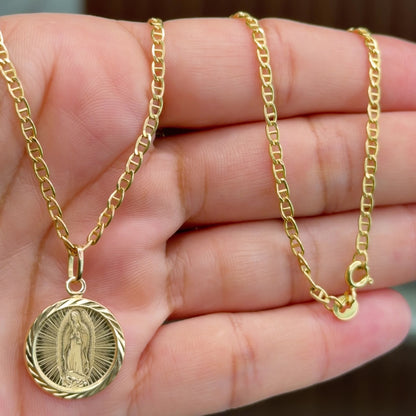 Escalera Chain With Pendant/ 4.43gr/ 45 cm/ 3 mm/ 18K Italian Gold