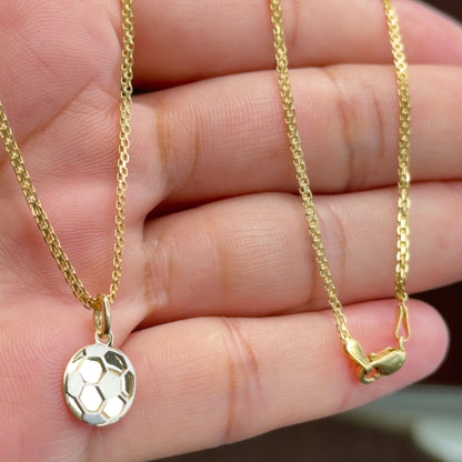 Bismarck Chain With Pendant/ 3.23 g/45cm/ 1mm/ 18K Italian Gold
