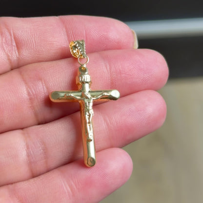 Crucifix Pendant / 1.51gr / 4cm / 18K Italian Gold
