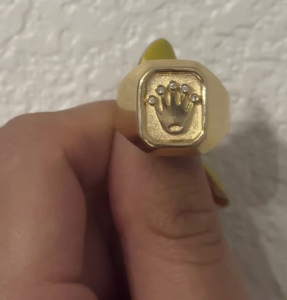 Rolex Ring / 3.3 gr / Size 9 / 5 mm / 18K Gold