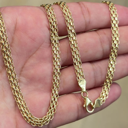 BISMARK CHAIN 9.48g/ 60cm/ 5mm/ 18k ITALIAN GOLD