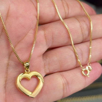 Franco Chain With  Pendant / 4.4G/ 45Cm/ 2Mm/ 18K Italian Gold