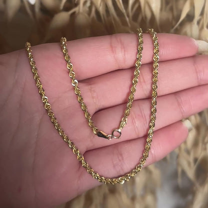 Rope Chain / 2.83 gr / 50 cm / 3 mm / 18K Italian Gold