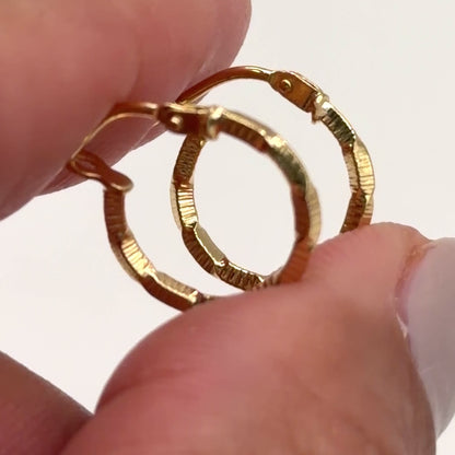 PENDIENTES DE ARO CON DIAMANTES