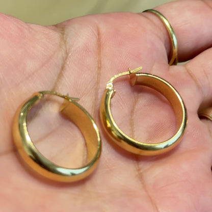 Lucia Earrings / 3.5 gr / 3 cm / 18k Italian Gold