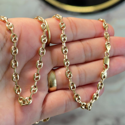 Gucci Chain/ 9.88g/ 60cm/ 4mm/ 18K Gold