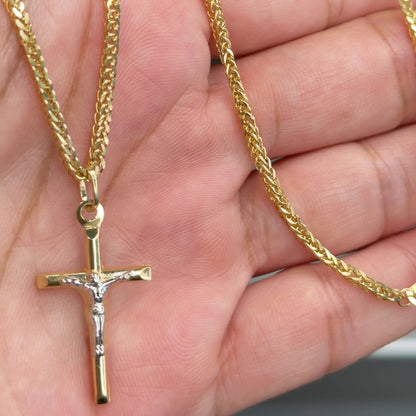 Franco Chain With Pendant / 4.82g/ 45 cm/ 3 mm/ 18K Italian Gold