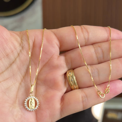 Veneciana Chain With Pendant / 2.6/ 50cm/ 1.2mm/ 18K Italian Gold