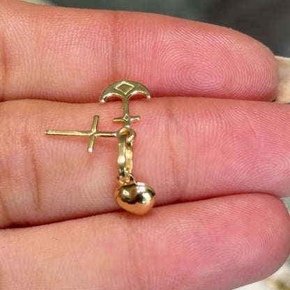 Tres Gracias  / 0.85g / 2 cm / 18K Italian Gold
