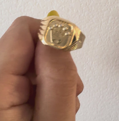 Rolex Crown Ring / 3.1 gr / Size 12 / 5 mm / 18K Gold