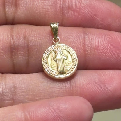 Medium San Benito Pendant / 0.84 gr / 2 cm / 18K Gold