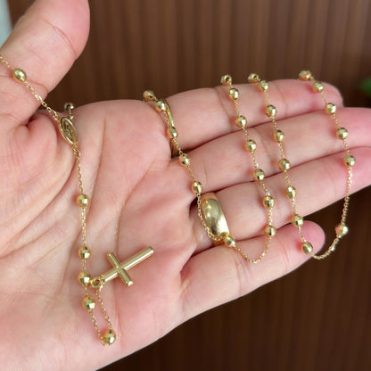 Rosary/ 12.38g/ 60cm/ 4mm/ 18K Italian Gold