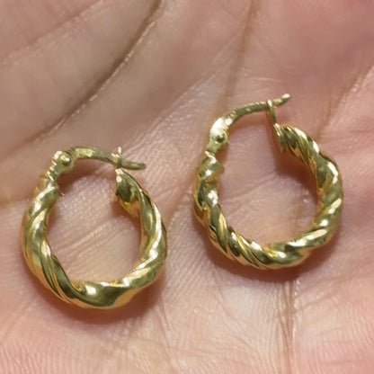 Cece Earrings / 1.60 gr / 1.7 cm / 18k Italian Gold