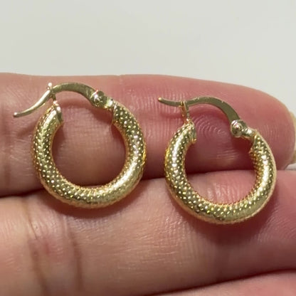 Mily Hoop Earrings / 1.98 gr / 1.8 cm / 18k Italian Gold