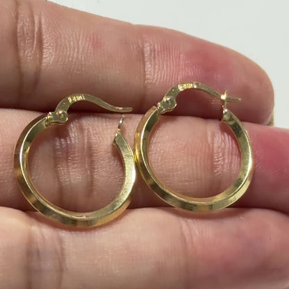 Lira Earrings / 1.35 gr / 2.4 cm / 18k Italian Gold