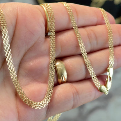 Bismarck Chain 6.75g/ 70cm/ 4mm/ 18K Italian Gold