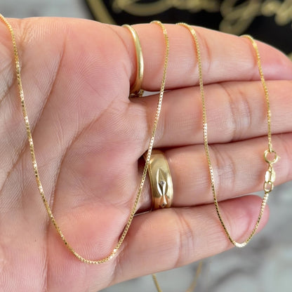 Veneciana Chain 3.2g/ 60cm/ 1mm/ 18K Italian Gold