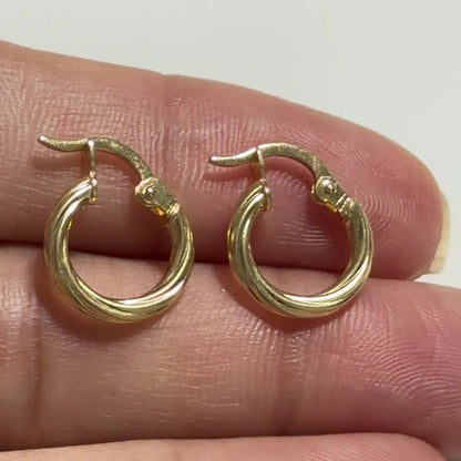 Norkys Hoop Earrings / 1 gr / 1.3cm / 18k Italian Gold