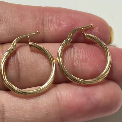 Soli Earrings / 1.25gr / 2.3 cm / 18k Italian Gold