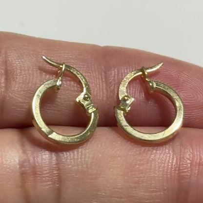 Charlottes Hoop Earrings / 1 gr / 1.3cm / 18k Italian Gold