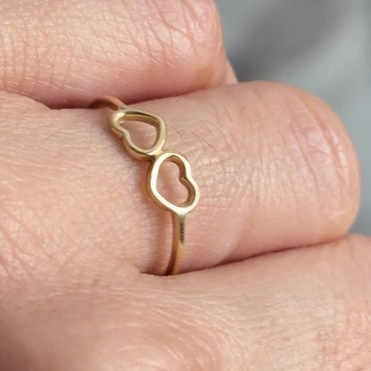 ANILLO DOBLE CORAZÓN